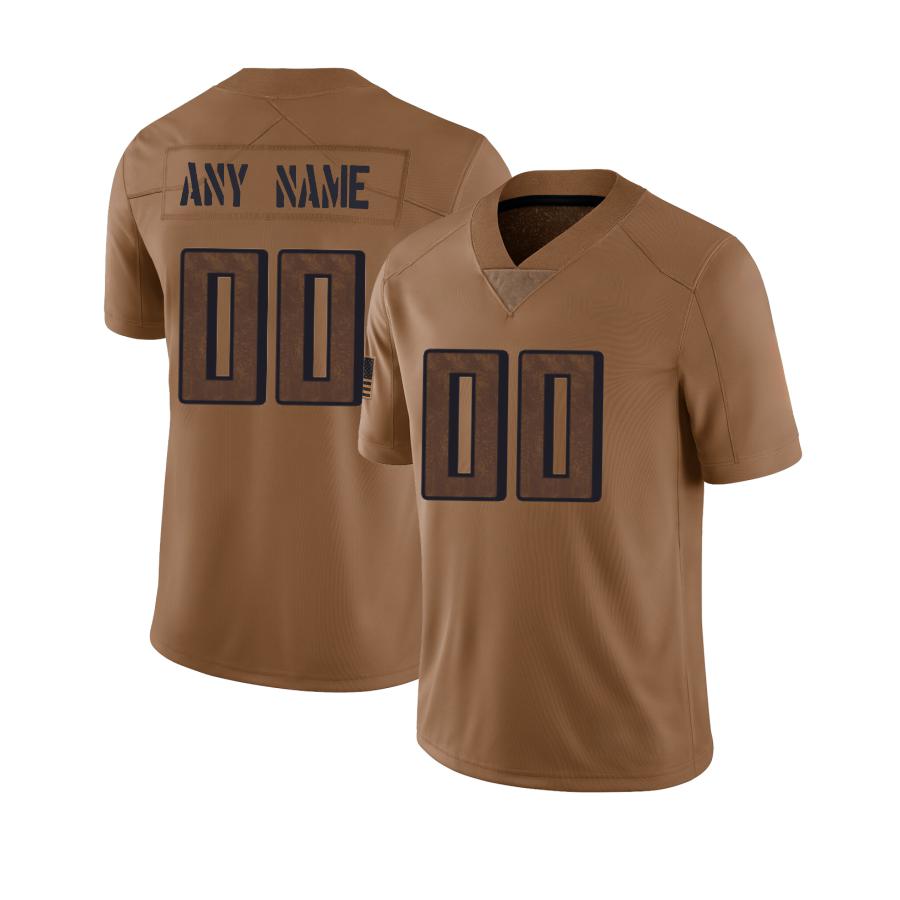 Custom A.Falcons Brown 2023 Salute To Service Limited Jersey