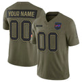 Custom B.Bills Olive 2025 Salute to Service Vapor F.U.S.E. Limited Jersey