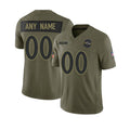 Custom B.Ravens Olive 2025 Salute To Service Limited Jerseys