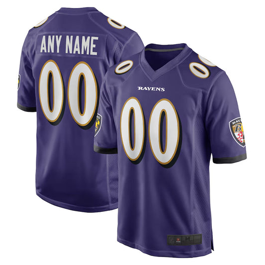 Custom B.Ravens Purple Vapor F.U.S.E. Limited Football Jersey