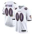 Custom B.Ravens White Vapor F.U.S.E. Limited Football Jersey
