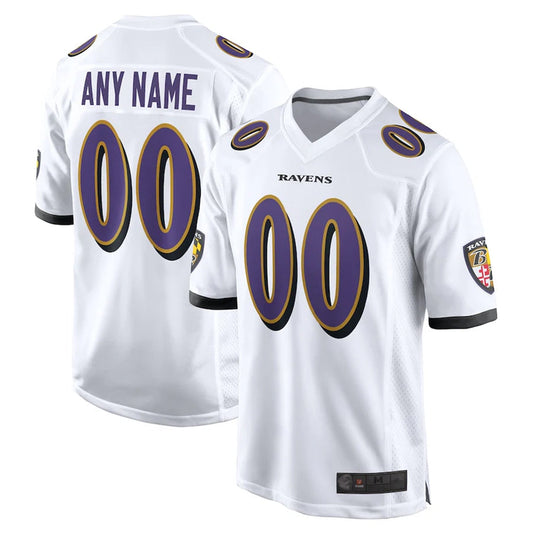 Custom B.Ravens White Vapor F.U.S.E. Limited Football Jersey