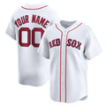 Custom Boston Red Sox Home Limited Jersey - White Stitched Baseball Jersey