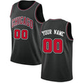 Custom C.Bulls Swingman Black Statement Edition Stitched Basketball Jersey