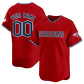 Custom Cleveland Guardians Active Player Red Alternate Limited Stitched Baseball Jersey