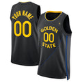 Custom G.State Warriors Active Player Black 2024-25 Statement Edition Stitched Basketball Jersey