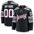 Custom NJ.Devils Fanatics Alternate Premium Jersey - Black Stitched American Hockey Jerseys