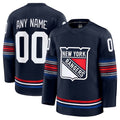Custom NY.Rangers Fanatics Alternate Premium Jersey - Navy Stitched American Hockey Jerseys