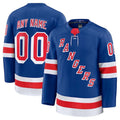Custom NY.Rangers Fanatics Home Premium Jersey - Royal Stitched American Hockey Jerseys