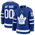 Custom T.Maple Leafs Fanatics Home Premium Jersey - Blue Stitched American Hockey Jerseys