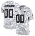 Custom H.Texans Active Player 2024 F.U.S.E Arctic Camo Salute To Service Limited Stitched Football Jersey