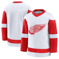 D.Red Wings Supporters Away Premium Jersey - White Stitched American Hockey Jerseys