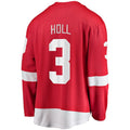 D.Red Wings #3 Justin Holl Supporters Home Breakaway Jersey - Red Stitched American Hockey Jerseys