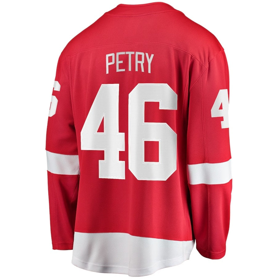 D.Red Wings #46 Jeff Petry Supporters Home Breakaway Jersey - Red Stitched American Hockey Jerseys