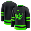 D.Stars Supporters Alternate Premium Jersey - Black Stitched American Hockey Jerseys