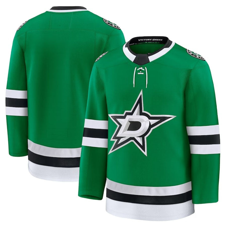 D.Stars Supporters Home Premium Jersey - Kelly Green Stitched American Hockey Jerseys