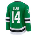D.Stars #14 Jamie Benn Supporters Home Premium Jersey - Kelly Green Stitched American Hockey Jerseys