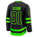 D.Stars #91 Tyler Seguin Supporters Alternate Premium Jersey - Black Stitched American Hockey Jerseys
