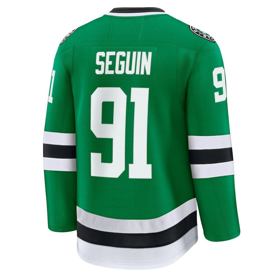 D.Stars #91 Tyler Seguin Supporters Home Premium Jersey - Kelly Green Stitched American Hockey Jerseys