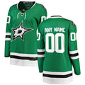 Custom D.Stars Fanatics Branded Home Breakaway Jersey Green Stitched American Hockey Jerseys