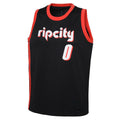 P.Trail Blazers #0 Damian Lillard 2021-22 Swingman Jersey City Edition Black Stitched American Basketball Jersey