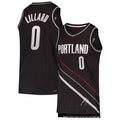P.Trail Blazers #0 Damian Lillard Select Series Rookie of the Year Swingman Team Jersey  Black Stitched American Basketball Jersey
