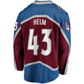 C.Avalanche #43 Darren Helm Supporters Branded Home Breakaway Player Jersey Burgundy Stitched American Hockey Jerseys