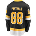 B.Bruins #88 David Pastrnak Supporters Branded Alternate Premier Breakaway Player Jersey Black Stitched American Hockey Jerseys