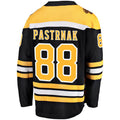 B.Bruins #88 David Pastrnak Supporters Branded Home Premier Breakaway Player Jersey Black Stitched American Hockey Jerseys