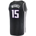 S.Kings #15 Davion Mitchell  Fanatics Branded  Fast Break Replica Jersey Statement Edition Black Stitched American Basketball Jersey