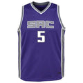 S.Kings #5 De'Aaron Fox  Swingman Jersey  Purple Stitched American Basketball Jersey