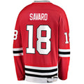 C.Blackhawks #18 Denis Savard Supporters Branded Premier Breakaway Retired Player Jersey Red Stitched American Hockey Jerseys