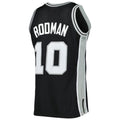 S.Antonio Spurs #10 Dennis Rodman Mitchell & Ness 1993-94 Hardwood Classics Swingman Jersey Black Stitched American Basketball Jersey
