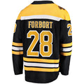 B.Bruins #28 Derek Forbort Supporters Branded Home Breakaway Player Jersey Black Stitched American Hockey Jerseys