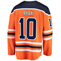 E.Oilers #10 Derek Ryan Supporters Branded Home Breakaway Player Jersey Orange Stitched American Hockey Jerseys