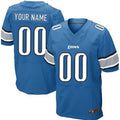 Custom D.Lions Light Blue Elite Jersey Stitched American Football Jerseys