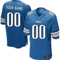 Custom D.Lions Light Blue Game Jersey Stitched American Football Jerseys