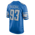 D.Lions #93 Josh Paschal Blue Player Game Jersey Stitched American Football Jerseys