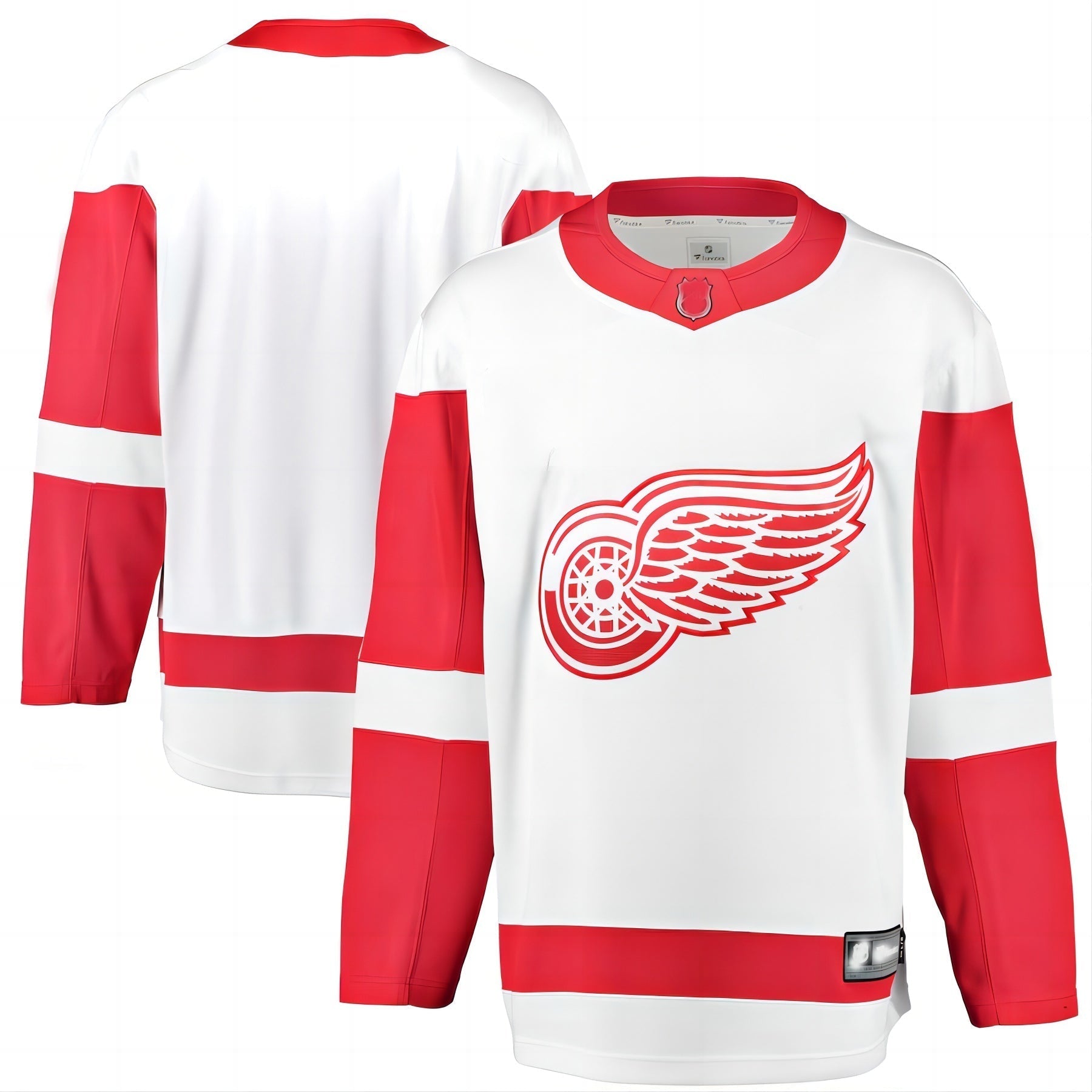 D.Red Wings Supporters Branded Breakaway Away Jersey White Stitched American Hockey Jerseys