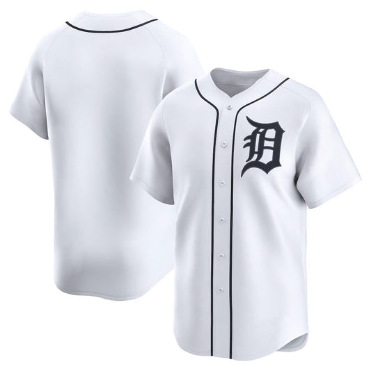 Detroit Tigers Home Limited Jersey - White Stitched Baseball Jersey