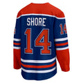 E.Oilers #14 Devin Shore Supporters Branded Home Breakaway Player Jersey  Royal Stitched American Hockey Jerseys