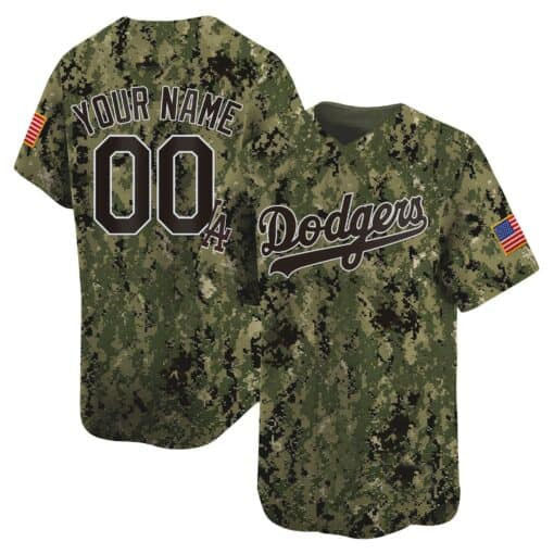 Custom Los Angeles Dodgers USMC Alternate Vapor Premier Limited ¨C All Stitched Baseball Jersey