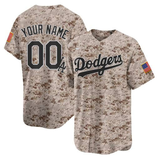 Custom Los Angeles Dodgers USMC Alternate Vapor Premier Limited ¨C All Stitched Baseball Jersey