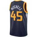 U.Jazz #45 Donovan Mitchell 2020-21 Swingman Jersey  Icon Edition Navy Stitched American Basketball Jersey