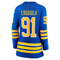 B.Sabres #91 Drake Caggiula Supporters Branded Home Breakaway Player Jersey Royal Stitched American Hockey Jerseys