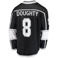 LA.Kings #8 Drew Doughty Supporters Branded Home Premier Breakaway Player Jersey Black Stitched American Hockey Jerseys