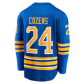 B.Sabres #24 Dylan Cozens Supporters Branded Home Breakaway Player Jersey Royal Stitched American Hockey Jerseys