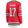 C.Blackhawks #17 Dylan Strome Supporters Branded Home Breakaway Player Jersey Red Stitched American Hockey Jerseys