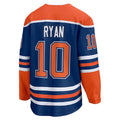 E.Oilers #10 Derek Ryan Supporters Home Breakaway Jersey - Royal Stitched American Hockey Jerseys
