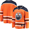 E.Oilers Home Supporters Branded Breakaway Home Jersey Orange Stitched American Hockey Jerseys